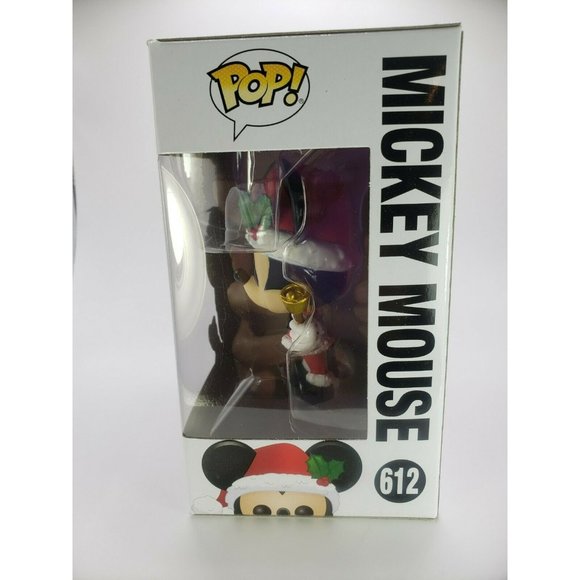 Funko 612 Santa MICKEY MOUSE Ringing Christmas Bell Disney   2019 NEW Unopened - Picture 8 of 11